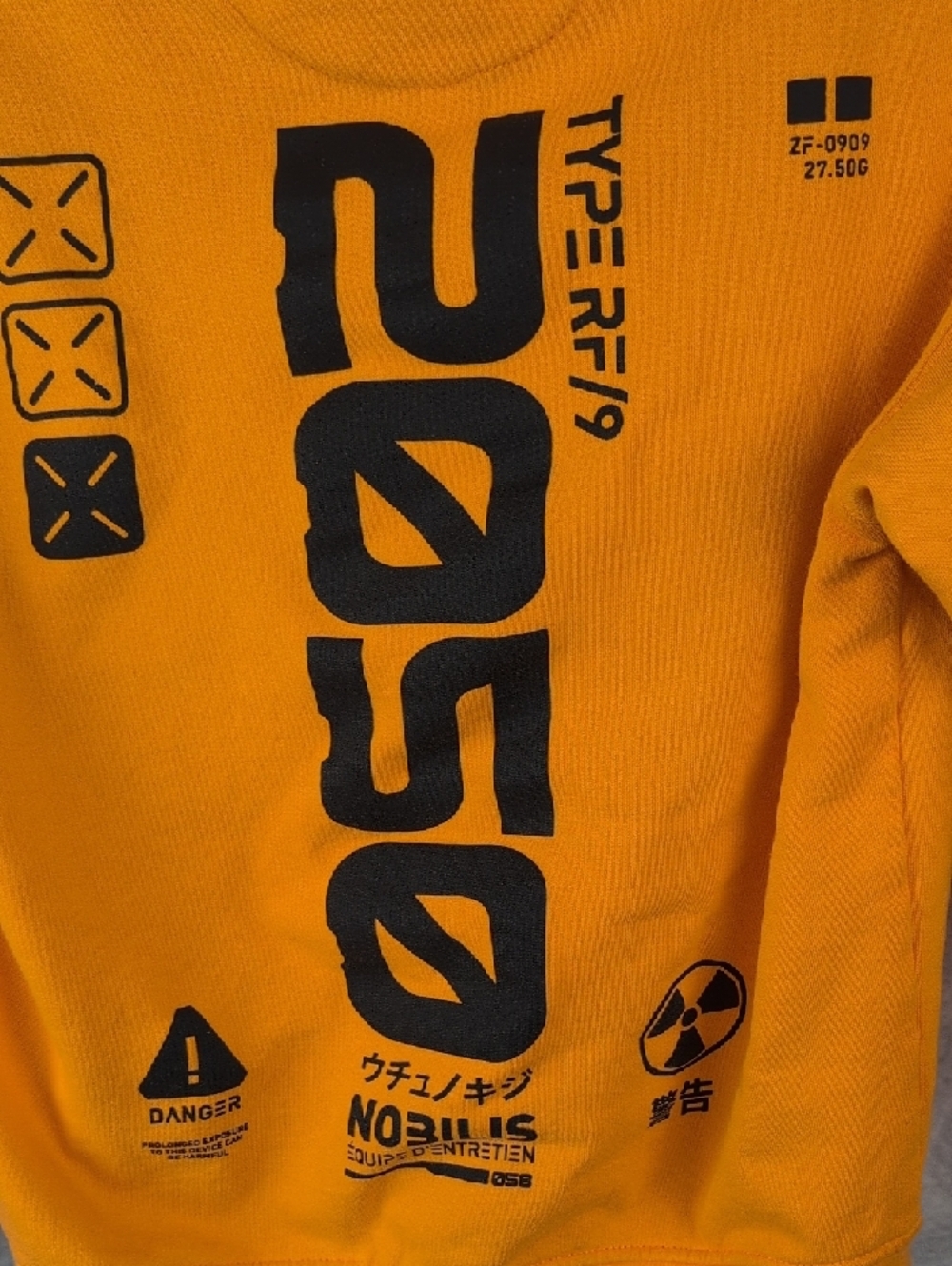 Fabric of the Universe | 2050 Cyber-Tech Zip Hoodie Size M - Picture 3 of 11